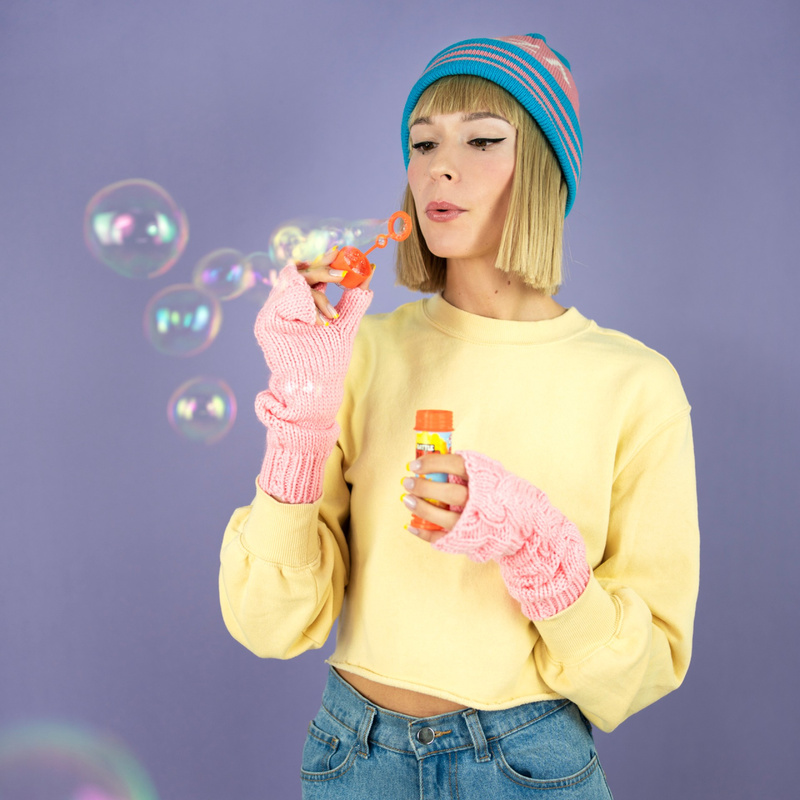 Rękawiczki Zimowe Pasiaki