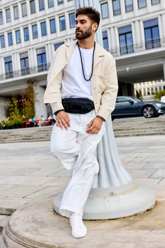 Trwała saszetka męska wykonana z poliestru Peterson RN-01