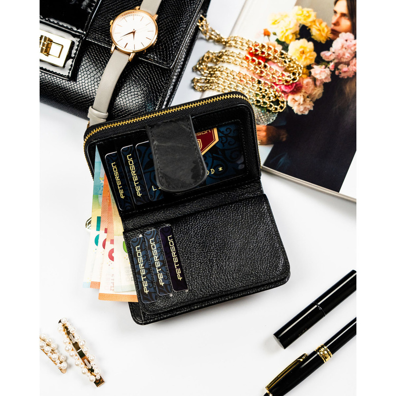 Skórzany damski portfel Peterson PTN PS115-MLF