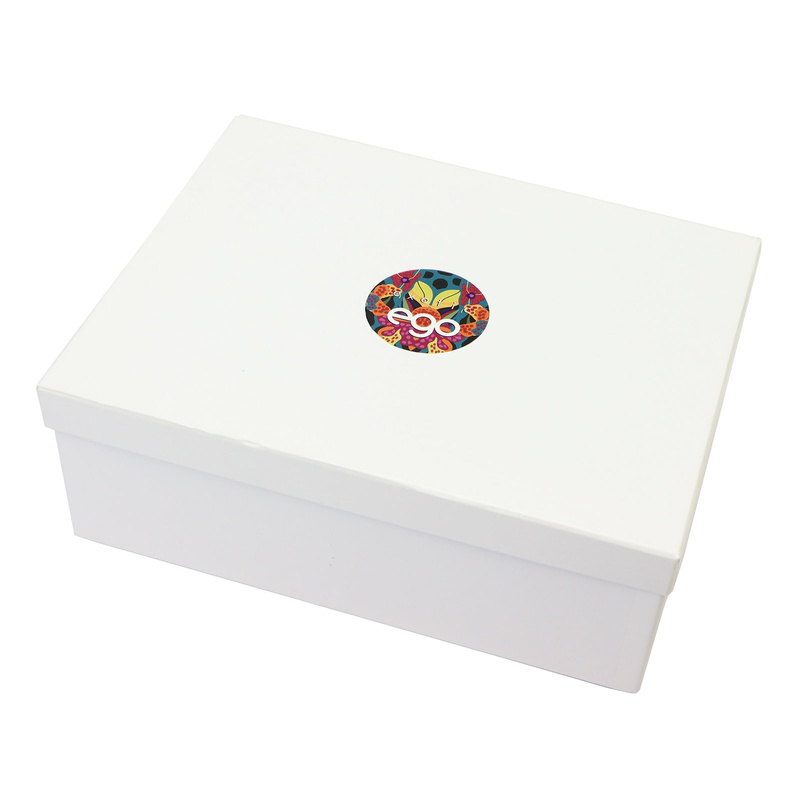 Damska listonoszka skórzana kwiatowy motyw od EGO