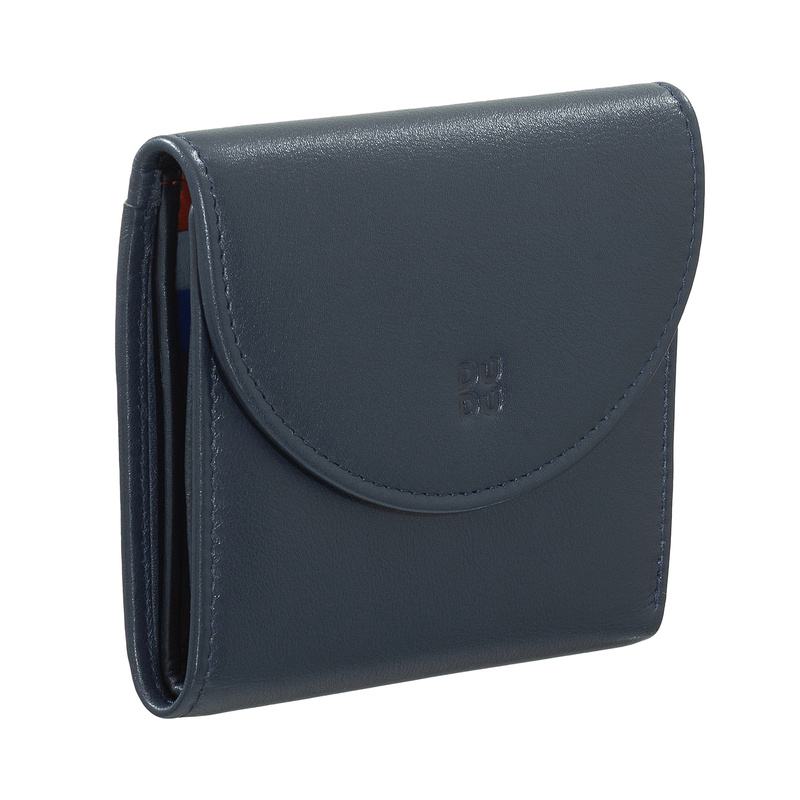 DUDU portfel damski skóra naturalna zgrabna portmonetka na zatrzask