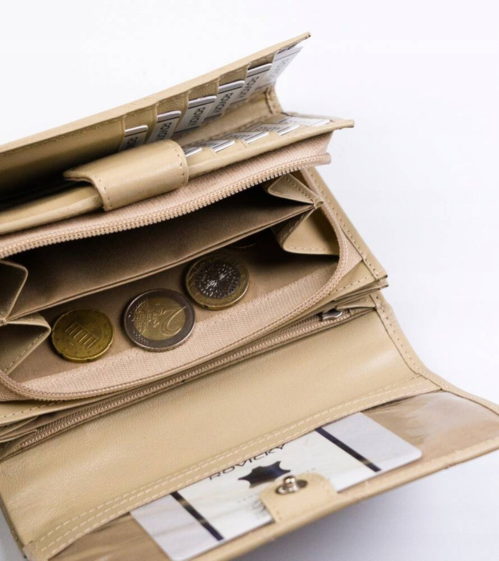 Skórzany damski portfel Rovicky R-RD-21-GCL-Q