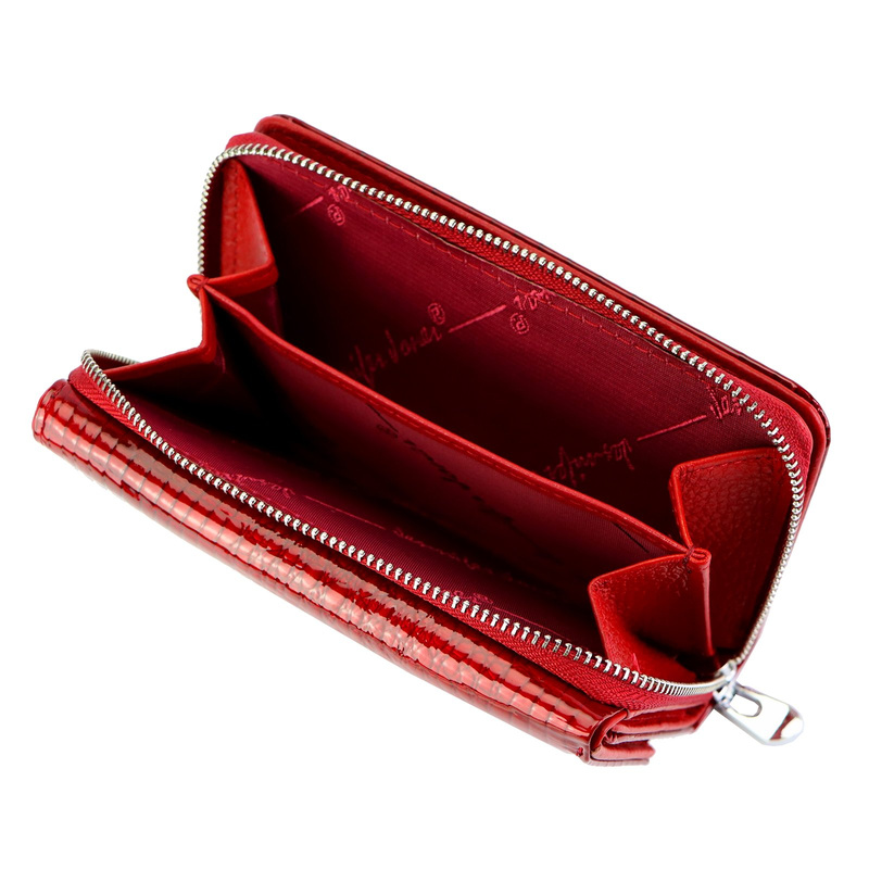 Jennifer Jones damski portfel skórzany wzór skóra krokodyla portmonetka