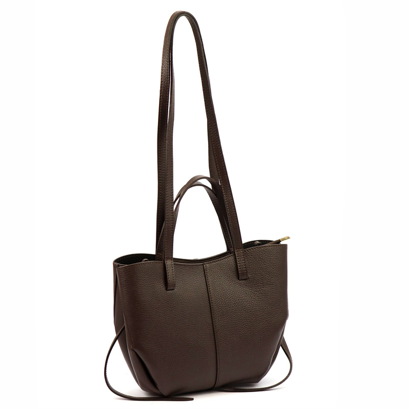 Skórzana zamszowa pojemna Stylowa damska shopperbag torebka na ramię Luka