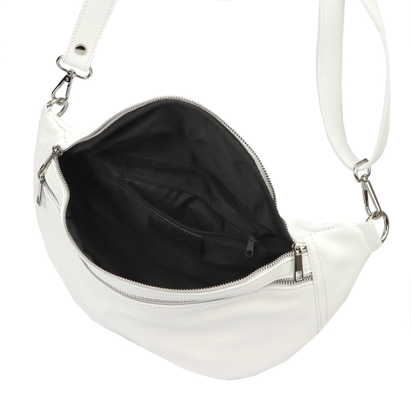 Praktyczna Skórzana damska saszetka nerka listonoszka przez ramię Luka