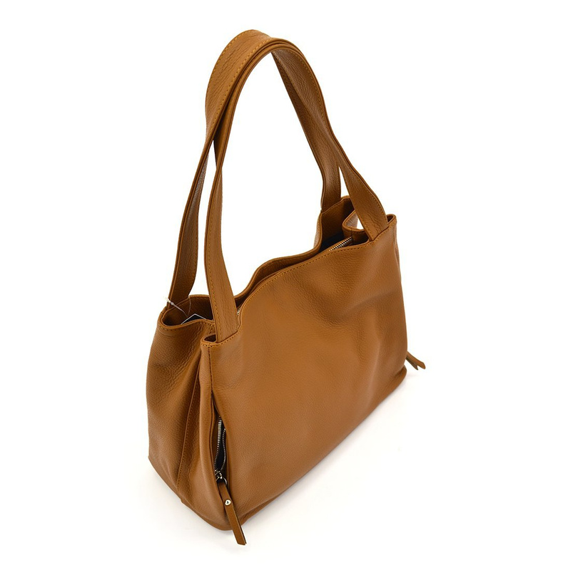 Skórzana torebka na ramię klasyczna stylowa duża