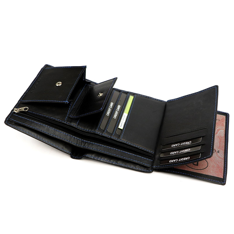 Skórzany męski portfel Money Kepper CC 5400