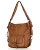 Torba skórzana dla wymagających z opcją plecak old school leather bag - MARCO MAZZINI camel