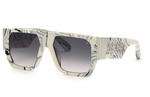 Okulary PHILIPP PLEIN SPP094M5409YL. Okulary przeciwsłoneczne, Kolor biały. Mężczyzna.