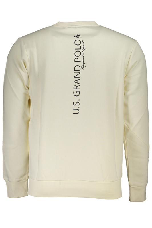 BIAŁA BLUZA MĘSKA Z ROZPINANYM NA ZAMEK BEZ SZYI US GRAND