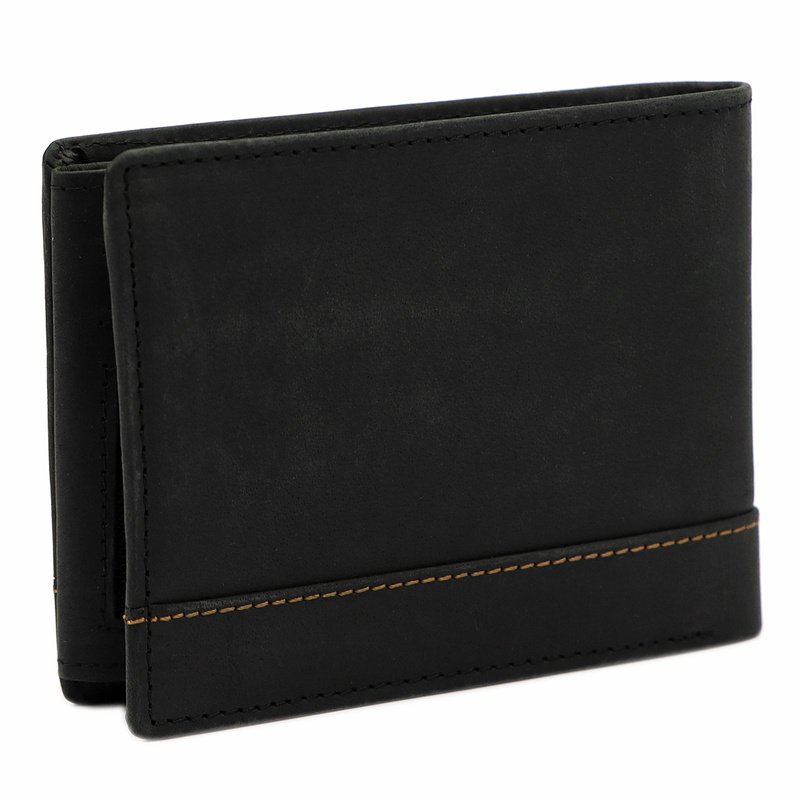 Nordee składany męski portfel skóra naturalna rozbudowany bez zapięcia