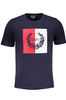 GIAN MARCO VENTURI T-SHIRT MĘSKI Z KRÓTKIM RĘKAWEM NIEBIESKI