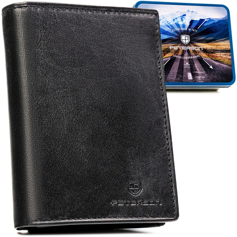 Skórzany męski portfel Peterson PTN N4-BUF