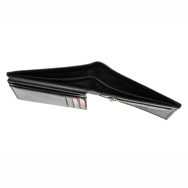 Pierre Cardin męski portfel skóra naturalna poziomy składany RFID