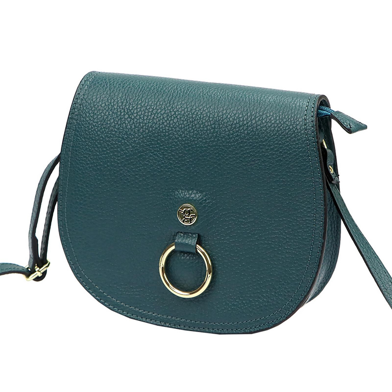 Gregorio skórzana damska listonoszka torebka zamykana klapą na magnes