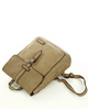 MARCO MAZZINI Miejski plecak skórzany w stylu old look handmade leather beżowy cappuccino