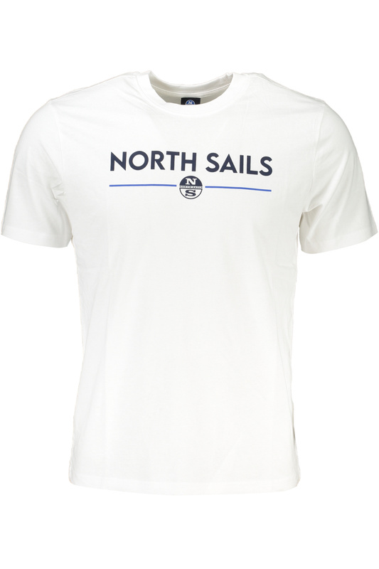 BIA�Y T-SHIRT M�SKI Z KR�TKIM R�KAWEM NORTH SAILS