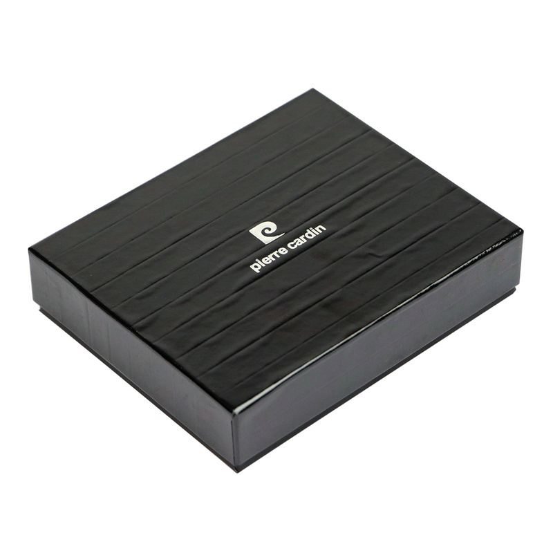 Pierre Cardin portfel męski skóra naturalna pionowy duży składany RFID