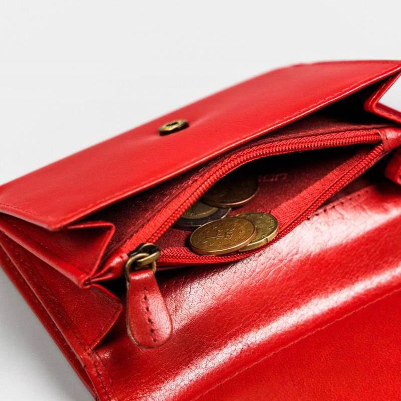 Skórzany damski portfel Peterson PTN 116-BO