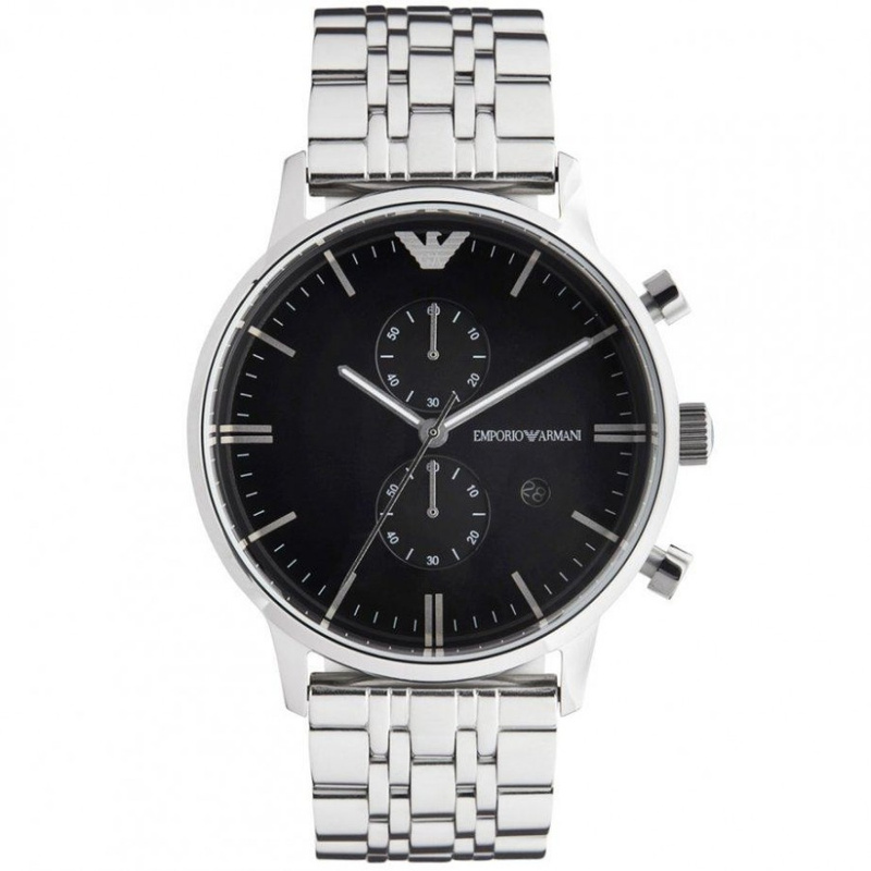 Zegarek ARMANI AR0389. Kwarcowy, Kolor czarny. Mężczyzna.