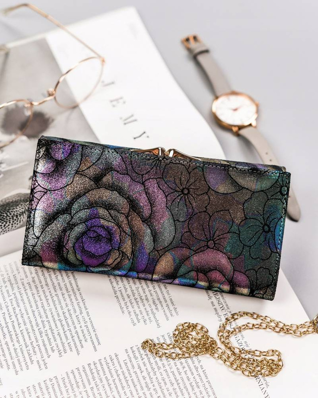 Skórzany damski portfel Peterson PTN 421028-MD