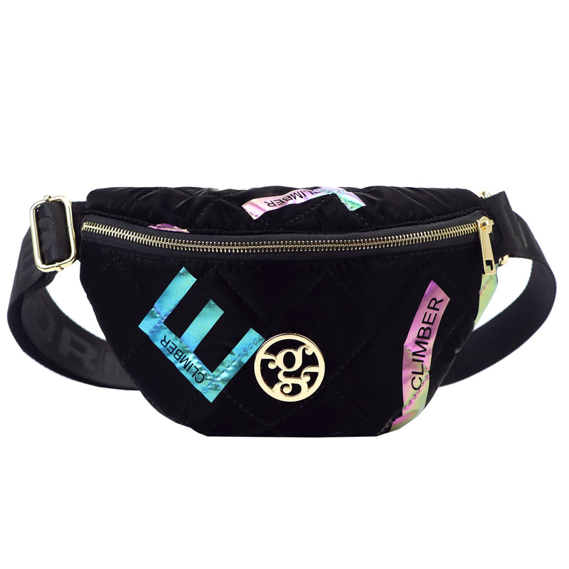 Gregorio Damska pikowana nerka biodrowa skóra ekologiczna saszetka na ramię