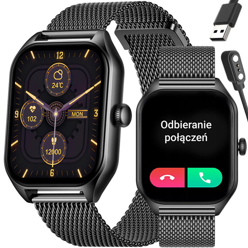 SMARTWATCH UNISEX Rubicon RNCF03 - ROZMOWY BLUETOOTH, ALWAYS ON DISPLAY (sr049a)