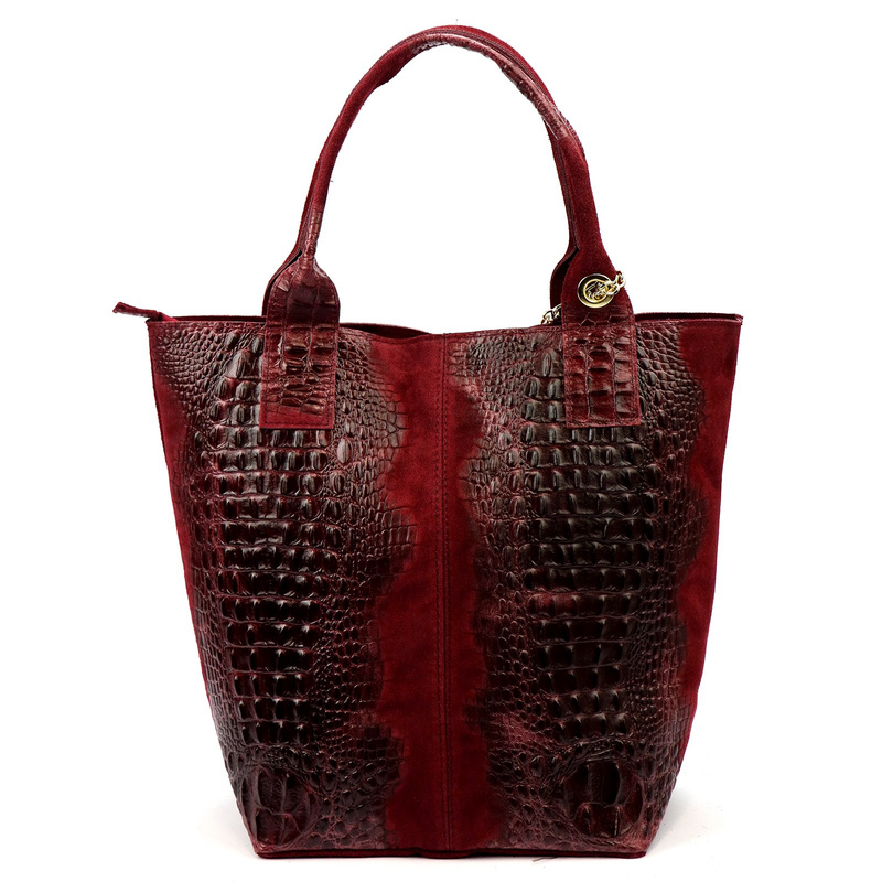 Damska torebka ze skóry naturalnej Luka 26-026 CROCO