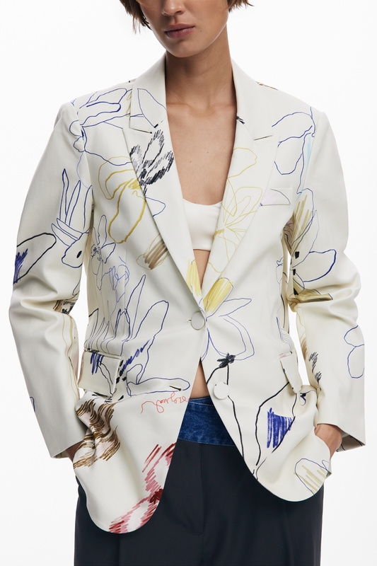 DESIGUAL CLASSIC BIAŁA KURTKA DAMSKA