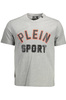 T-SHIRT MĘSKI Z KRÓTKIM RĘKAWEM PLEIN SPORT SZARY