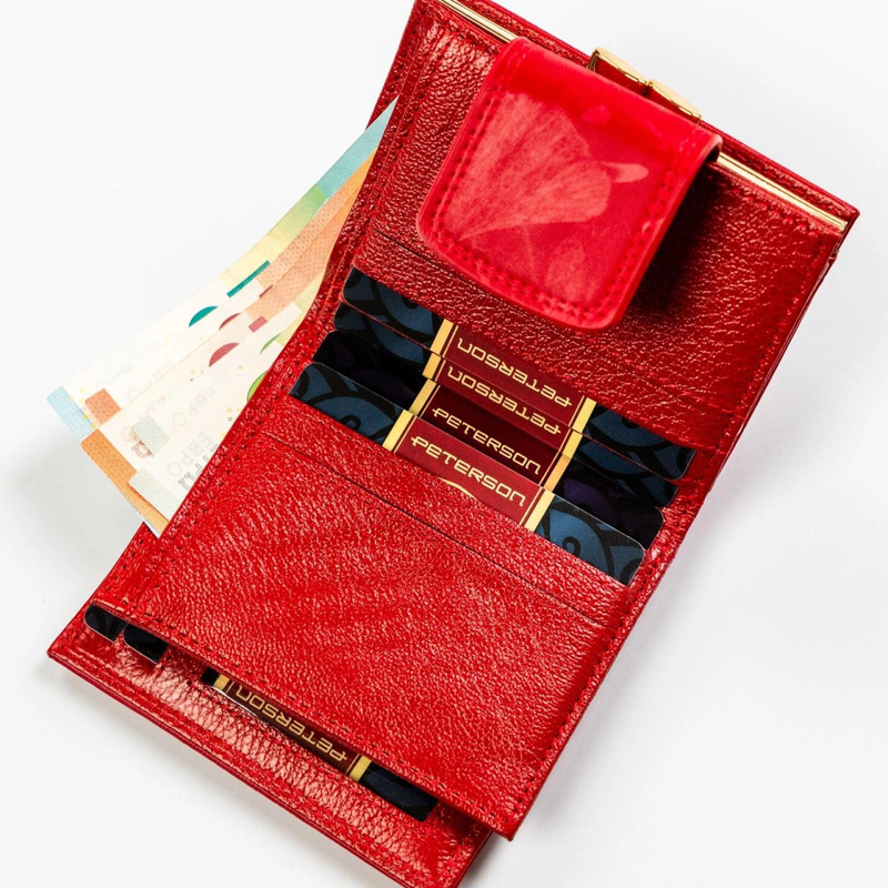 Skórzany damski portfel Peterson PTN PS329-MLF