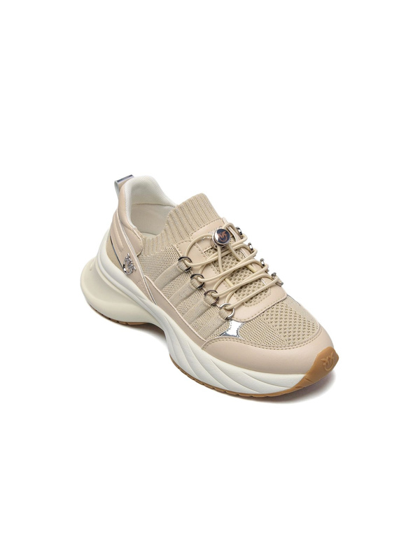 Damskie sneakersy Pinko Corda SS0141 P128 – beżowe