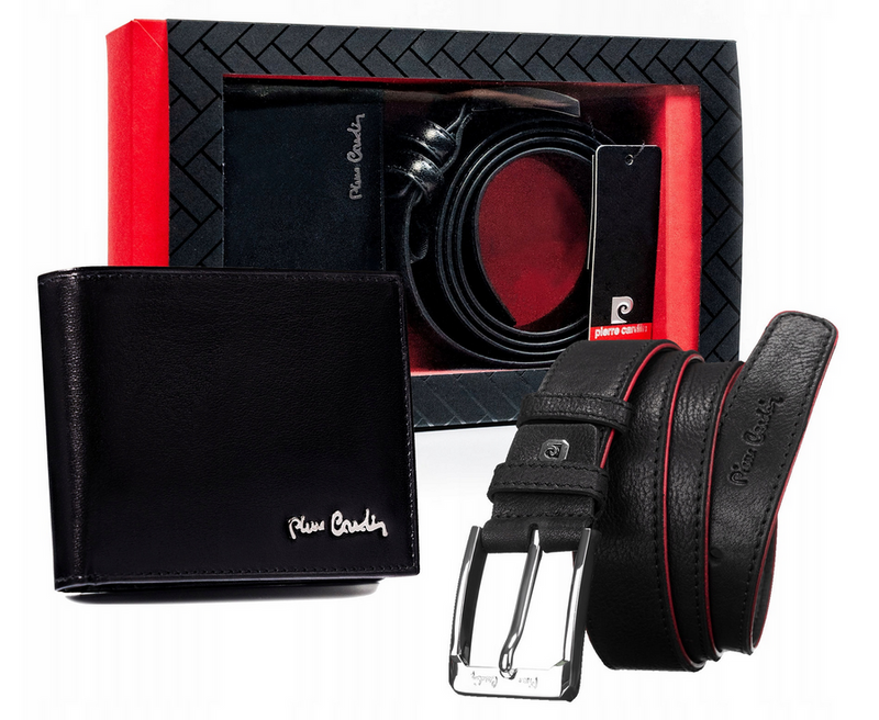 Zestaw portfel i pasek do spodni Pierre Cardin
