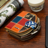JULIA ROSSO patchwork portfel SKÓRZANY RFiD pudełko M99