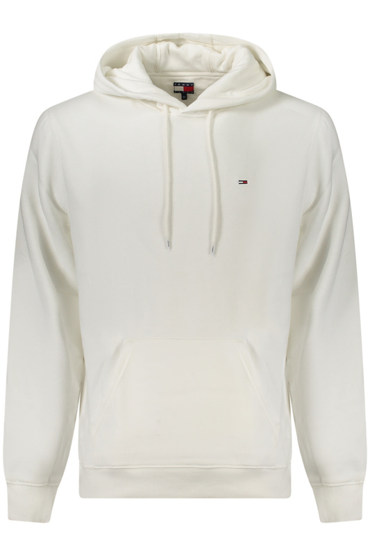 TOMMY HILFIGER MĘSKA BLUZA Z ROZPINANYM NA ZAMEK BIAŁA