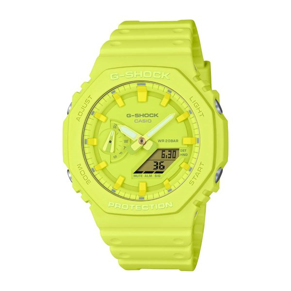 Zegarek CASIO GA-2100-9A9ER. Kwarcowy, Kolor zielony. Mężczyzna.