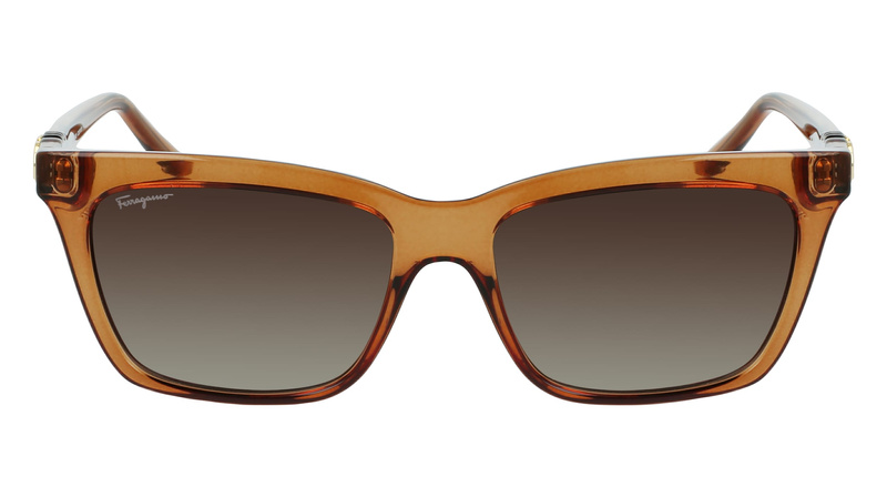 Okulary FERRAGAMO SF1027S-210. Okulary przeciwsłoneczne, Kolor brązowy. Kobieta.