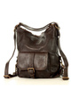 Torba skórzana dla wymagających z opcją plecak old school leather bag - MARCO MAZZINI ciemny brąz caffe