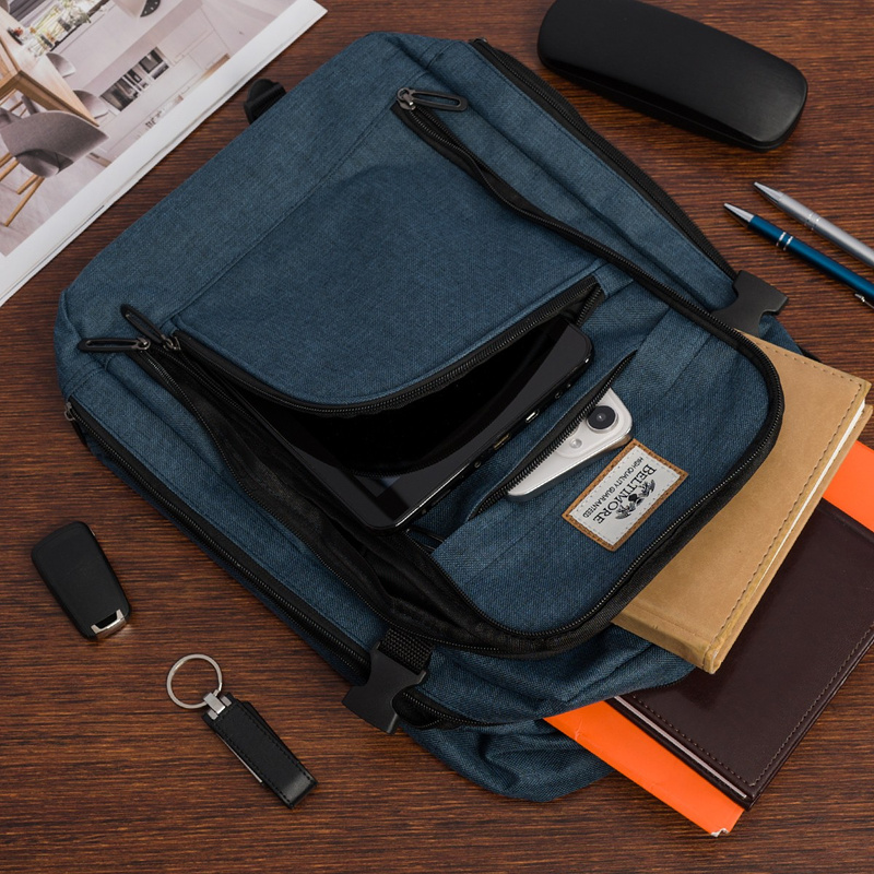 Plecak torba mały bagaż pojemny do samolotu kabinówka lotnicza Beltimore niebieski TOK-T