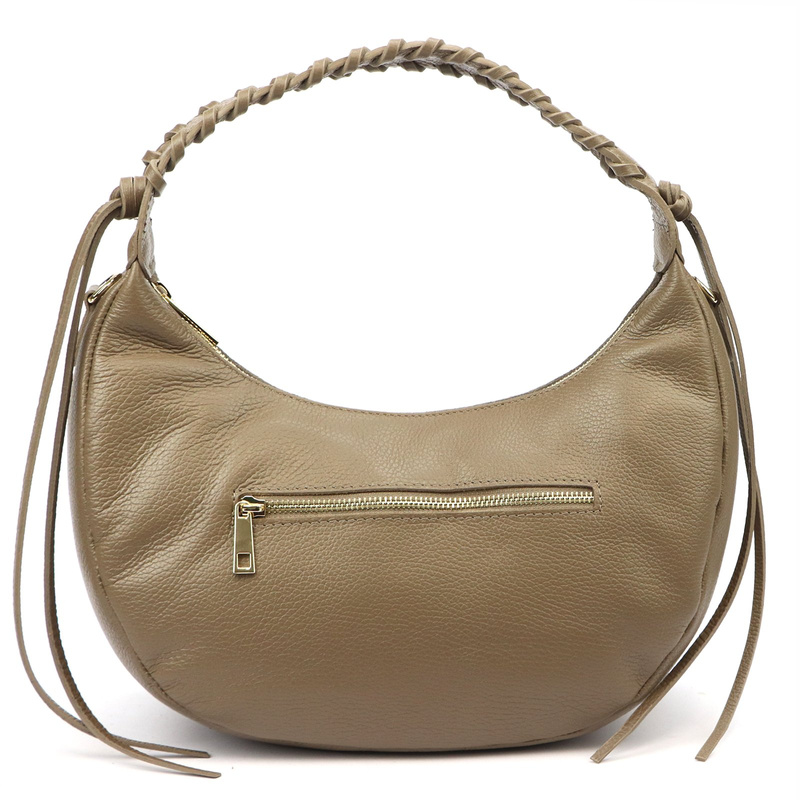 Vera Pelle damska listonoszka torebka na ramię skóra naturalna kieszenie