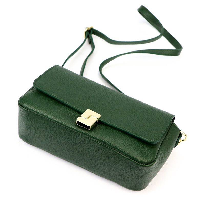 Luka torebka Skórzana elegancka damska listonoszka przez ramię kieszenie