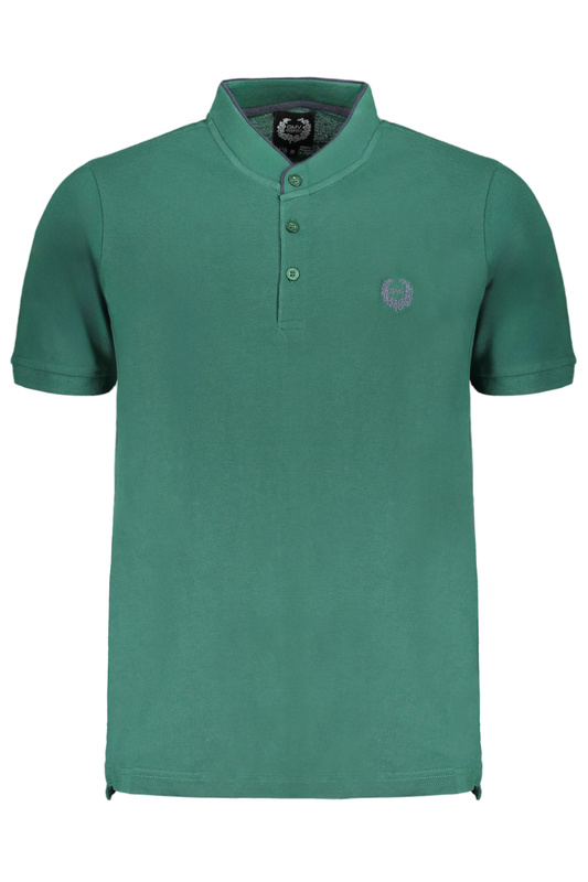 GIAN MARCO VENTURI ZIELONA M�SKA KOSZULKA POLO Z KR�TKIM R�KAWEM