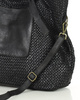 Oryginalna torebka pleciona damska skórzany shopper bag - MARCO MAZZINI czarna