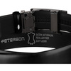 Czarny pasek męski z automatyczną klamrą wykonany ze skóry naturalnej - Peterson