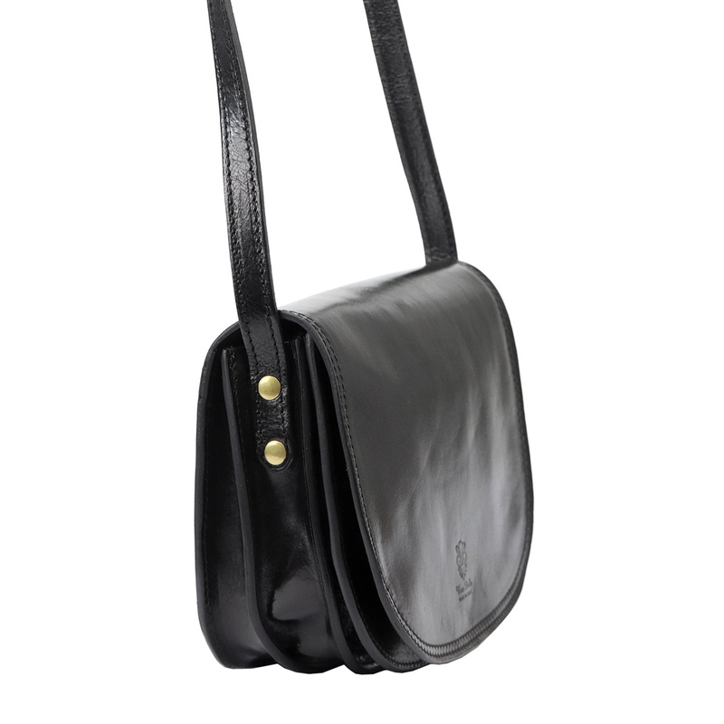 Florence Skórzana damska listonoszka przez ramię dwie komory kieszenie