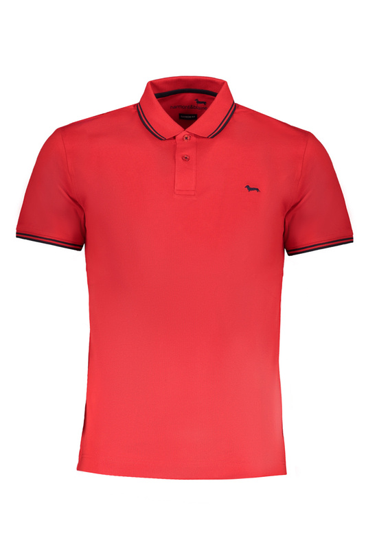 NIEBIESKA KOSZULKA POLO Z KRÓTKIM RĘKAWEM, MĘSKA HARMONT&BLAINE