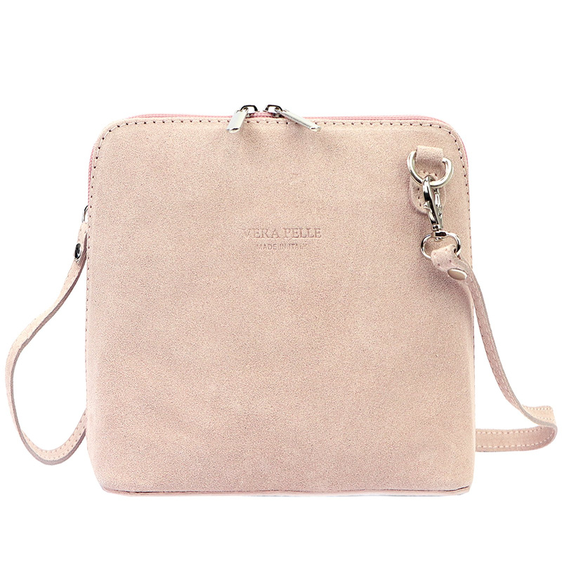 Barberinis Zamszowa skórzana mała damska listonoszka z organizerem na ramię