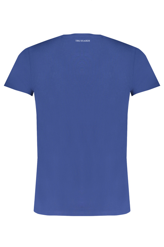 NIEBIESKI T-SHIRT MĘSKI Z KRÓTKIM RĘKAWEM TRUSSARDI