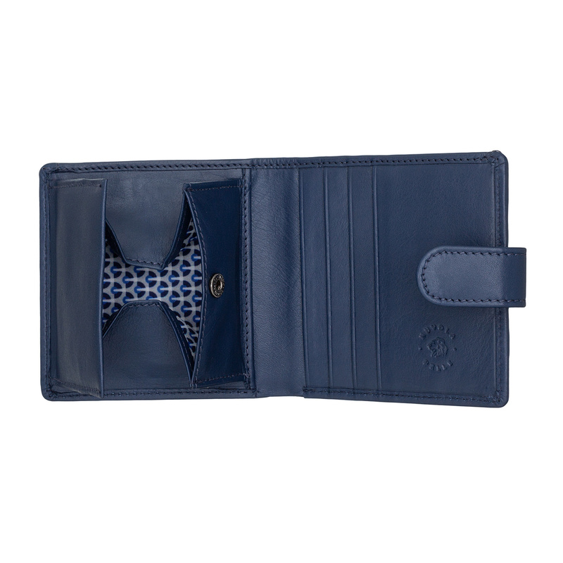 Nuvola Pelle Clip Portfel Męskie Mały Kompaktowy Skórzany Klips Nappa z kieszenią na monety i kieszeniami na karty