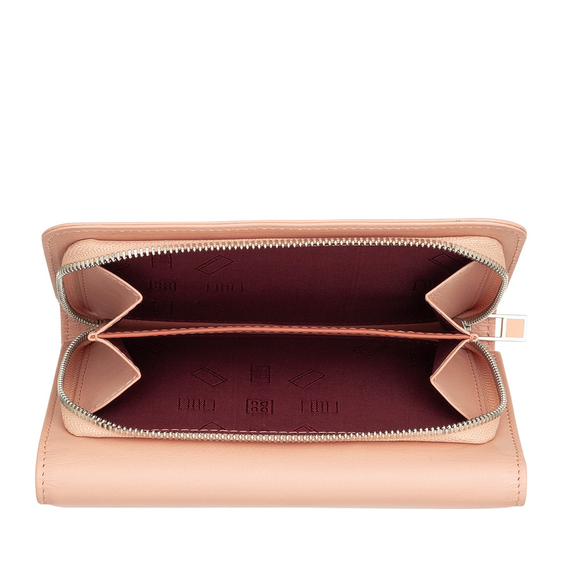 DuDu Damski portfel skóra naturalna portmonetka klasyczna podłużna